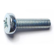 MIDWEST FASTENER M8-1.25 x 30 mm Phillips Pan Machine Screw, Zinc Plated Steel, 15 PK 78563